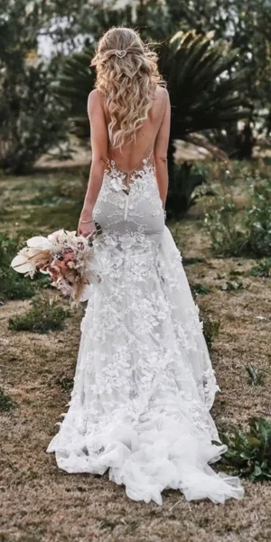 Robe de Mariée Bohème Dos Nu