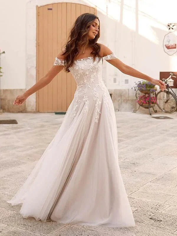Robe de Mariée Fluide Bohème Chic