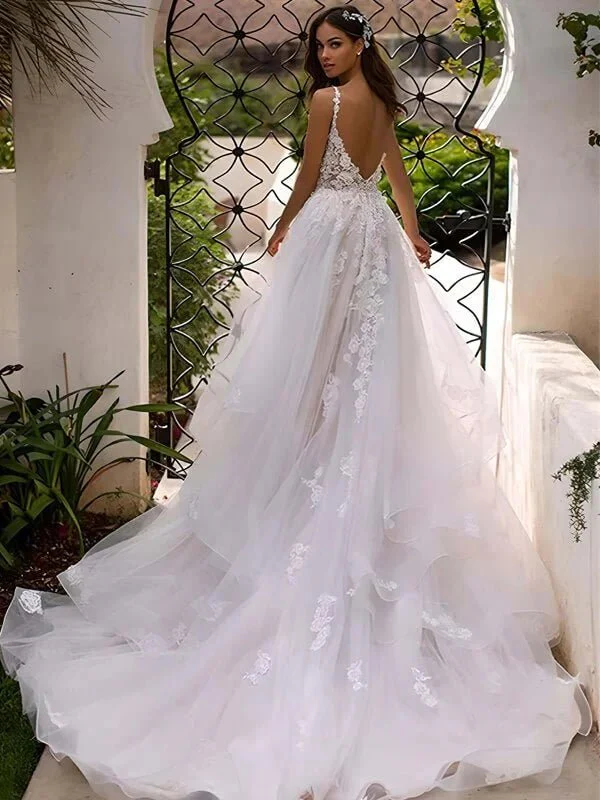 Robe de Mariée Bohème Chic en Tulle