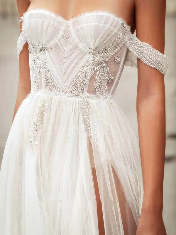 Robe de Mariée Bohème Fendue 3 Robe de Mariée Bohème Fendue