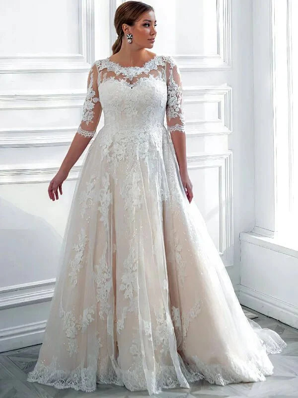Robe de Mariée pour Femme Ronde et Petite