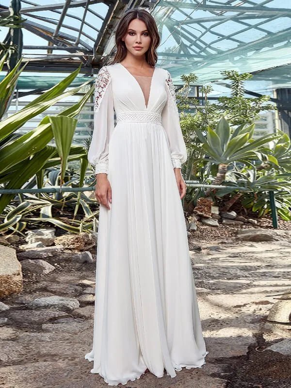 Accueil 7 Robe de Mariée Simple et Élégante