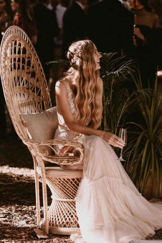 Robe de Mariée Bohème Hippie 4 robe de mariee boheme champetre champagne 720x