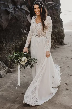 Robe de Mariée Plage Bohème