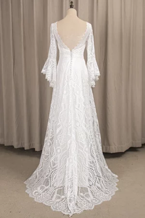 Robe de Mariée Vintage Année 20 9 robe de mariee boheme chic col bateau dos 720x