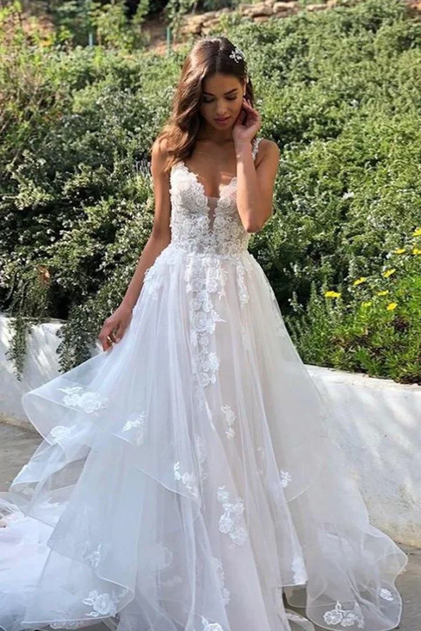Robe de Mariée Bohème Dentelle Dos Nu 7 robe de mariee boheme chic fleurs tulle 720x
