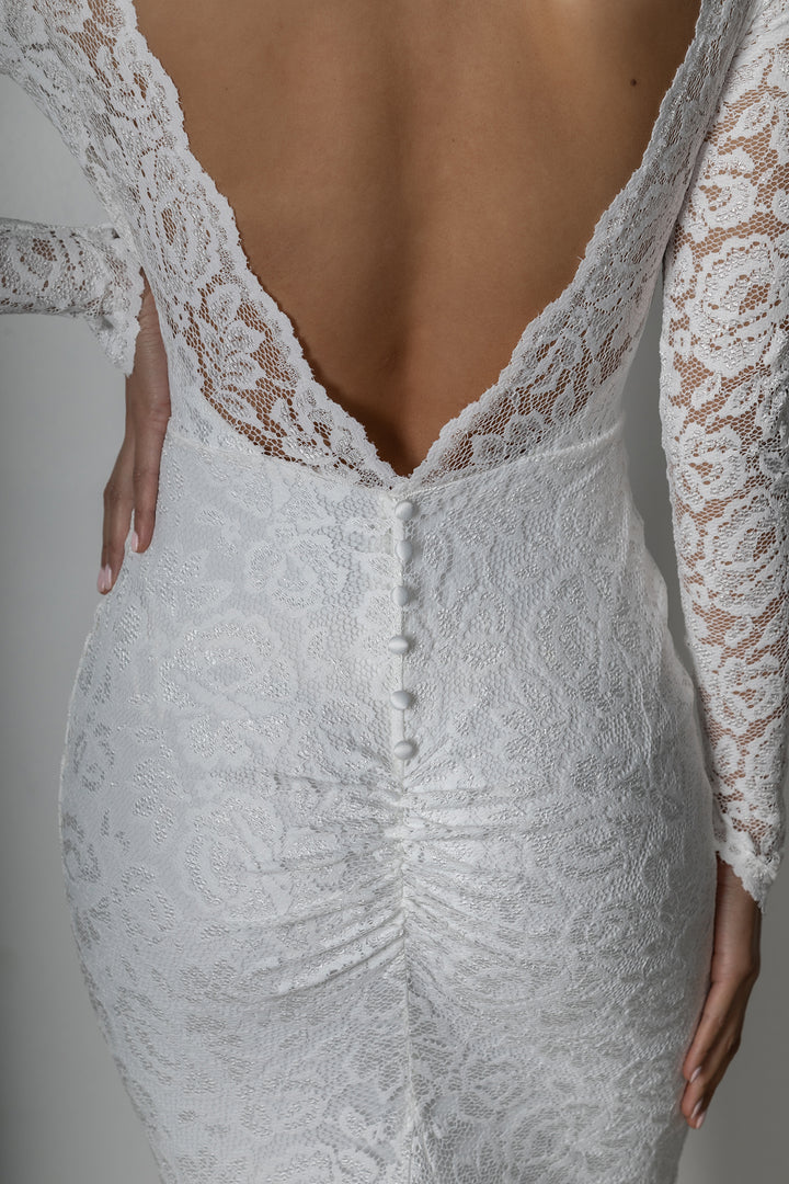 Robe de Mariée Dentelle Vintage 7 robe de mariee boheme chic manches longues dos nu 720x