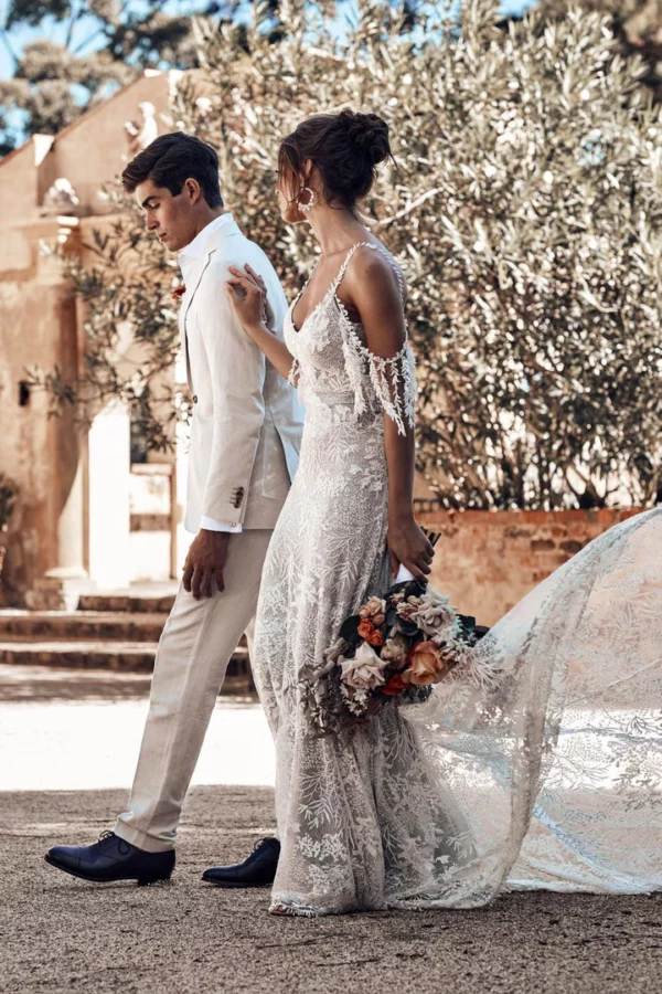 Robe de Mariée Bohème Romantique