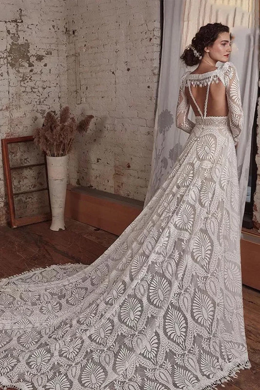 Robe de Mariée Simple Bohème 5 robe de mariee boheme guipure dos 720x