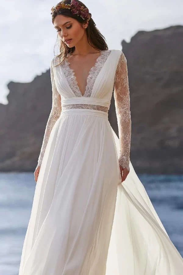 robe de mariee boheme plage dentelle 720x