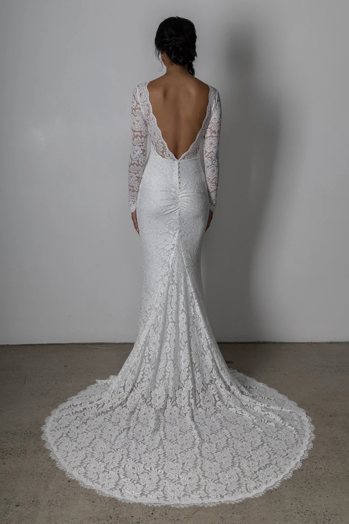 Robe de Mariée Dentelle Vintage 4 robe mariee boheme chic manches longues 720x