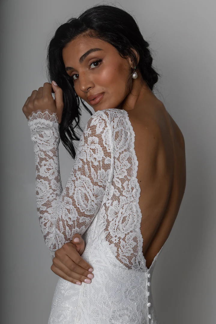 Robe de Mariée Dentelle Vintage 6 robe mariee boheme chic manches longues romantique 720x