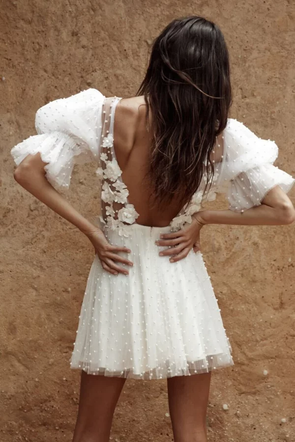 Robe de Mariée Courte Bohème 11 Robe de Mariée Courte Bohème