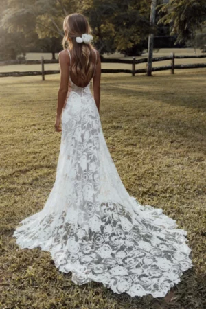 Robe de Mariée Dentelle Bohème