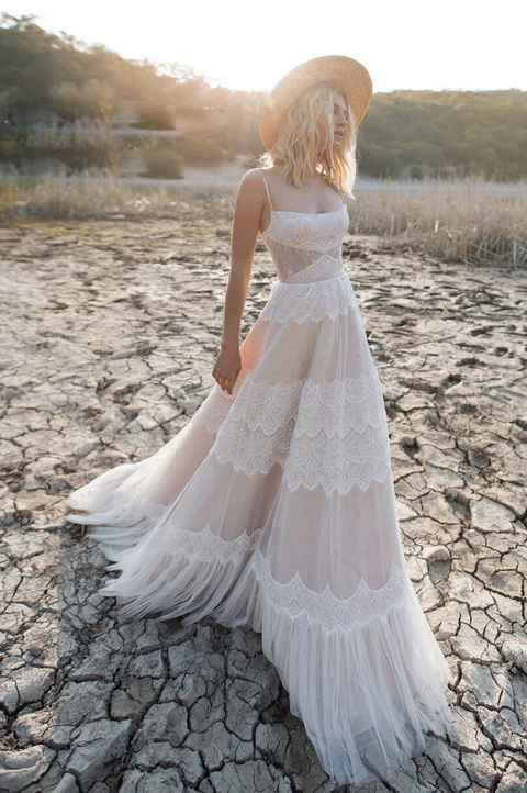 Robe de Mariée Fluide Bohème 1 Robe de Mariée Fluide Bohème