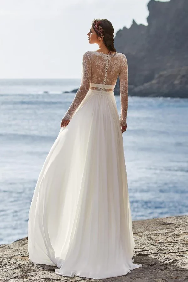 robe mariee boheme plage dos nu 720x