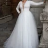 Robe de Mariée Originale Long Bas en Tulle Femme Ronde 4 Robe de Mariée Originale Longue Bas en Tulle Femme Ronde
