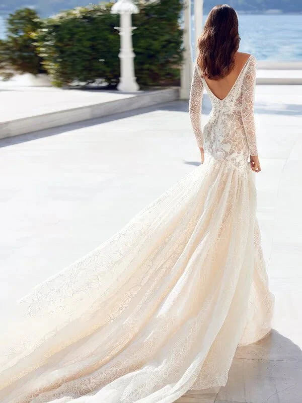 Robe de Mariée Sirène Manche Longue 4 robe de mariee en dentelle sirene 4 turbo fcf7365d 7546 41dc b11c 680210e69ee0 664848 5000x