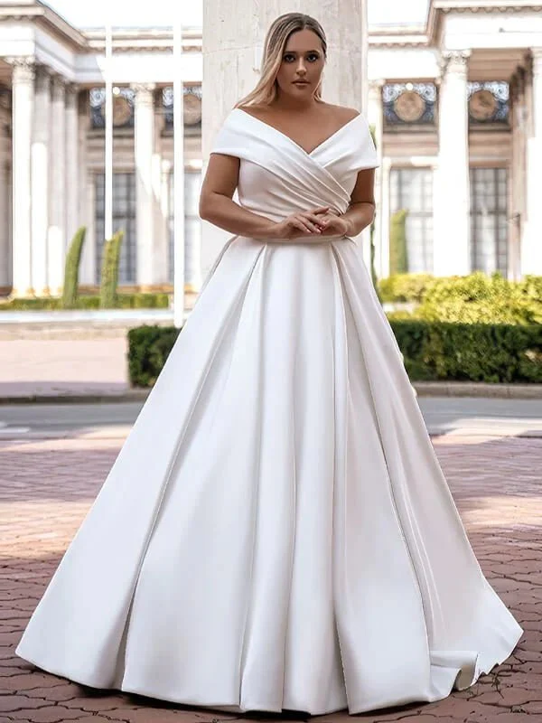 Robe de Mariée Satin Grande Taille 1 Robe de Mariée Satin Grande Taille