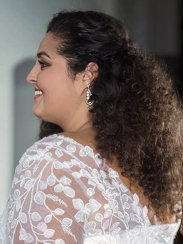 Femme Ronde en Robe de Mariée 4 robe de mariee grande taille manches 3 4 3 turbo 450475 5000x