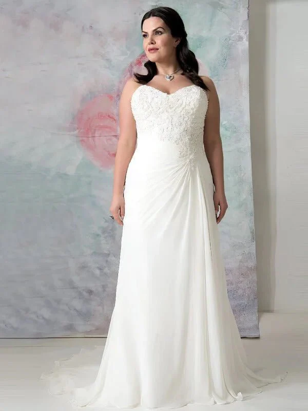 Robe de Mariée Sirène pour Femme Ronde