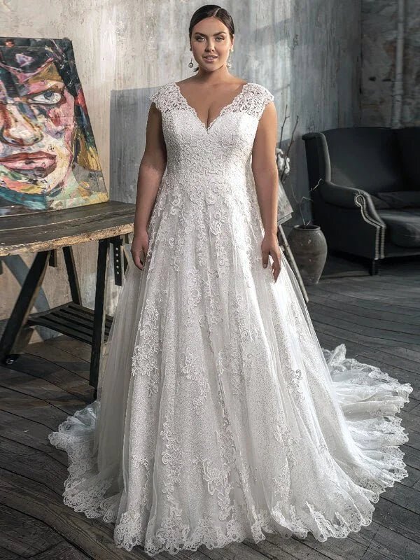 Robe de Mariée Grande Taille Champêtre