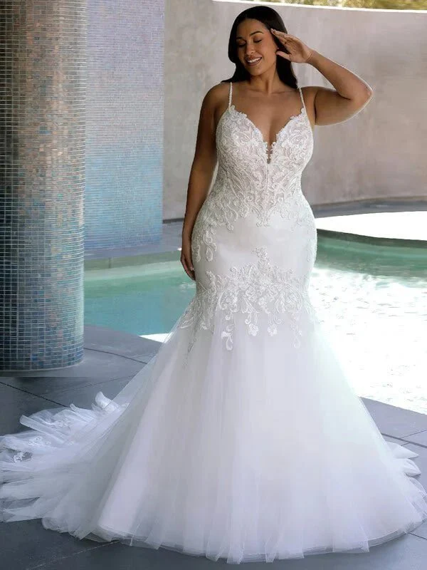 Robe de Mariée Sirène Grande Taille