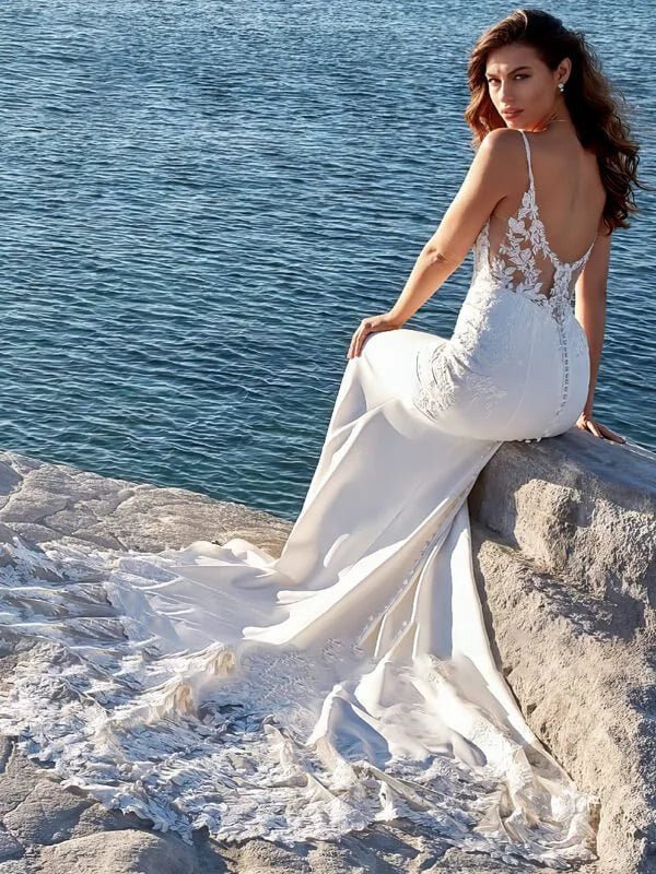 Robe de Mariée Sirène Bretelles 4 robe de mariee sirene satin chic 4 turbo 683197 5000x