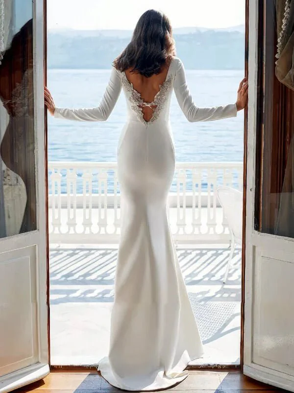 Robe de Mariée Dos Nu Sirène 5 robe mariee sirene satin 5 turbo 270536 5000x