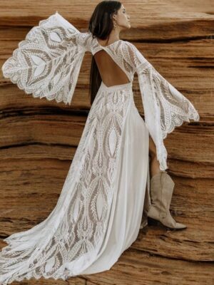 Robe de Mariée Bohème Soupir Lointain