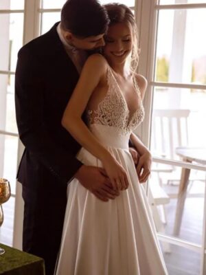 Robe de Mariée Bohème Veillée Claire