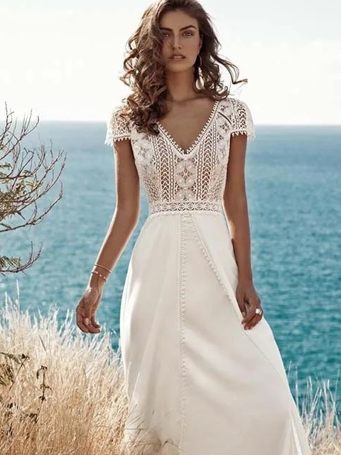 Mariage bohème Chic Robe de Mariée 1 Mariage bohème Chic Robe de Mariée