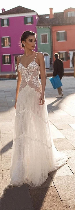 Robe de Mariée Bohème Chic 3 Robe de Mariée Bohème Clarté Lunaire