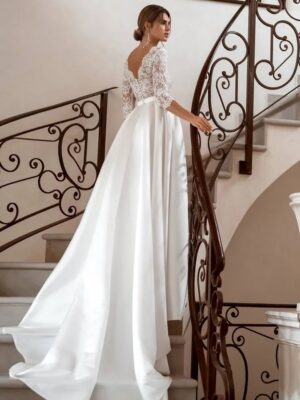 Robe de Mariée Gitane 3 Robe de Mariée Bohème Voile Céleste