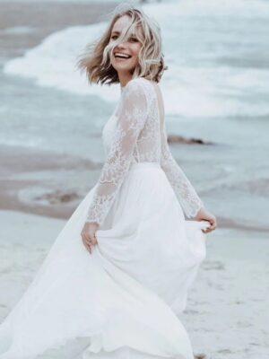 Robe de Mariée Bohème Perle de Rosée