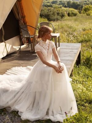 Style Bohème Chic Robe de Mariée 6 Robe de Mariée Bohème Brume Matinale