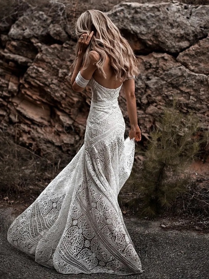 Robe de Mariée Vintage Bohème Chic 1 Robe de Mariée Vintage Bohème Chic