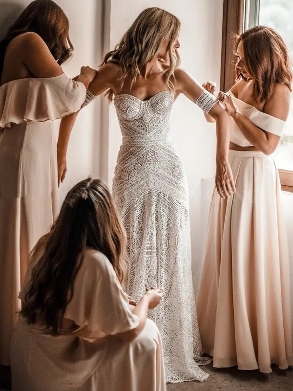 Robe de Mariée Vintage Bohème Chic 2 Robe de Mariée Bohème Lumière d’Aube