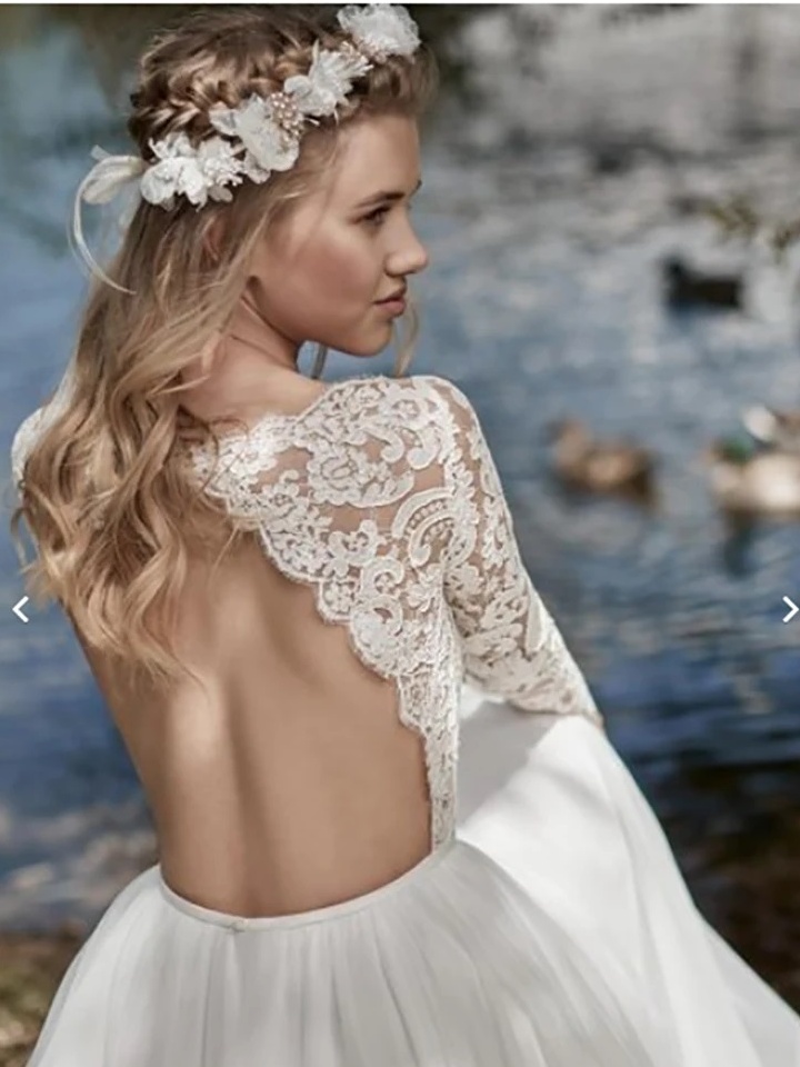 Robe de Mariée Mariage Civil Bohème 2 Robe de Mariée Bohème Rose des Sables