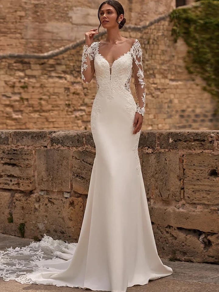 Robe de Mariée Bohème Dentelle Taille Empire 1 Robe de Mariée Bohème Dentelle Taille Empire