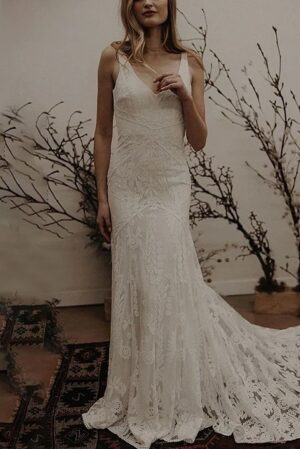 Robe de Mariée Dentelle bohème Chic