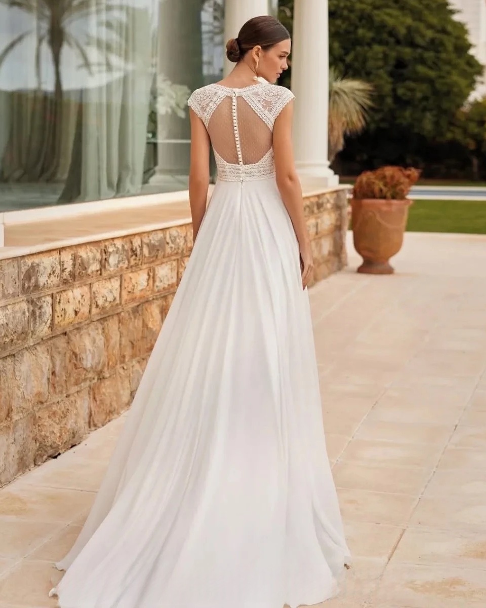 Robe de Mariée Gitane en Dentelle 2 Robe de Mariée Bohème Blanche Promesse