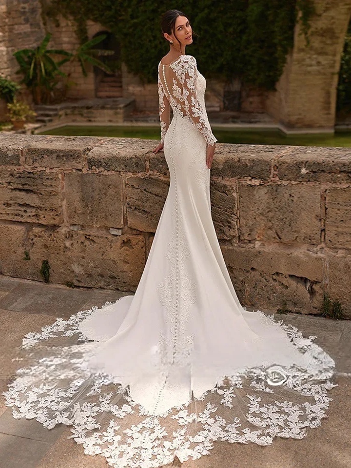 Robe de Mariée Bohème Dentelle Taille Empire 3 Robe de Mariée Bohème Aube Céleste