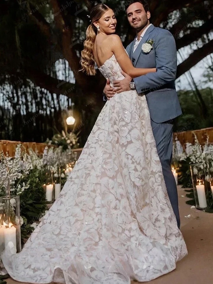 Robe de Mariée Bohème Dentelle Fluide 2 Robe de Mariée Bohème Reflet de Lune