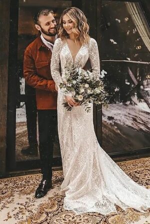 Robe de Mariée Bohème pour Femme de 50 ans