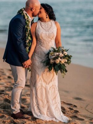 Robe de Mariée Civil Bohème