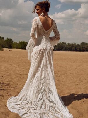 Robe de Mariée Bohème Harmonie Sauvage