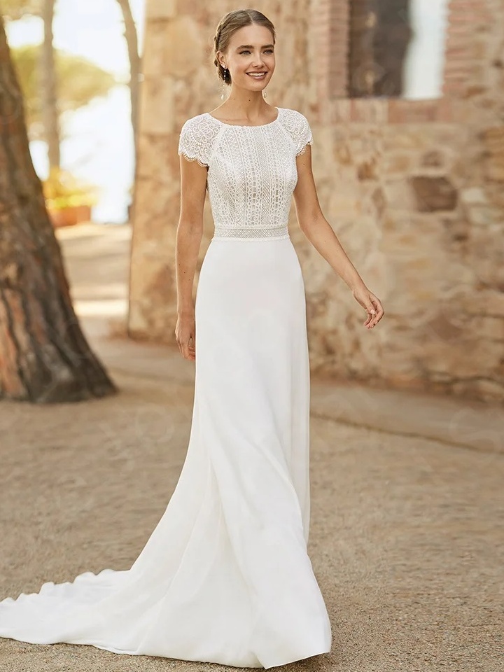 Robe de Mariée Bohème Dentelle Automne 1 Robe de Mariée Bohème Dentelle Automne