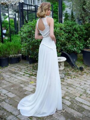 Robe de Mariée Bohème Voile d’Azur