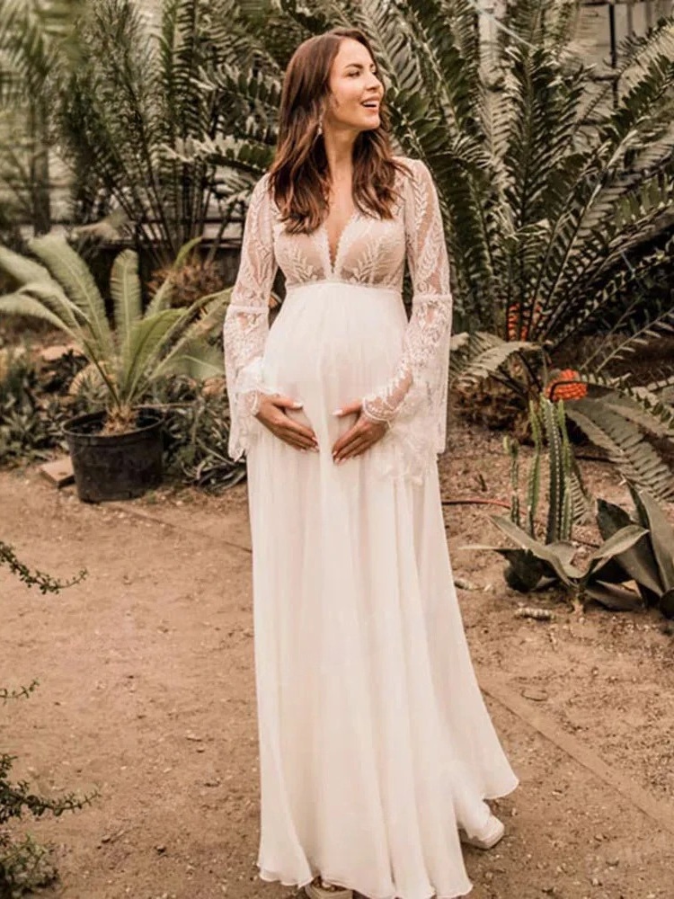 Robe de Mariée Bohème Femme Enceinte 1 Robe de Mariée Bohème Femme Enceinte